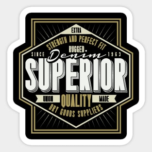 Denim Superior Sticker